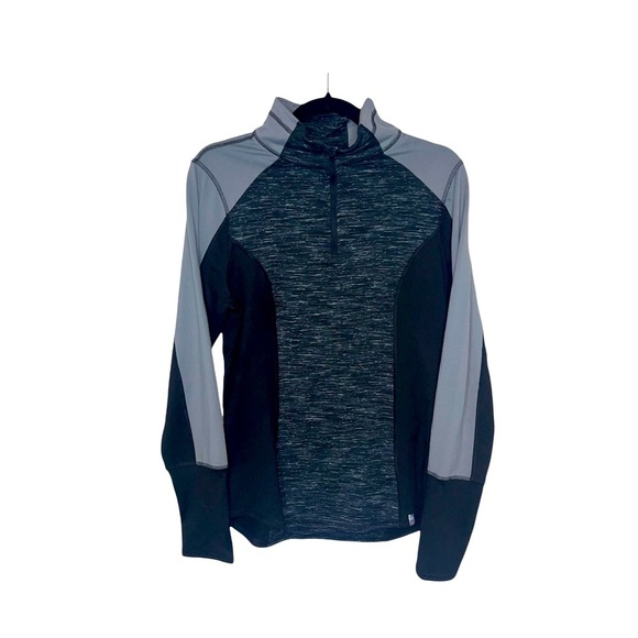 Active Life 90 Degree by Reflex Black Performance 1/4 Zip Compression To… - Picture 1 of 6